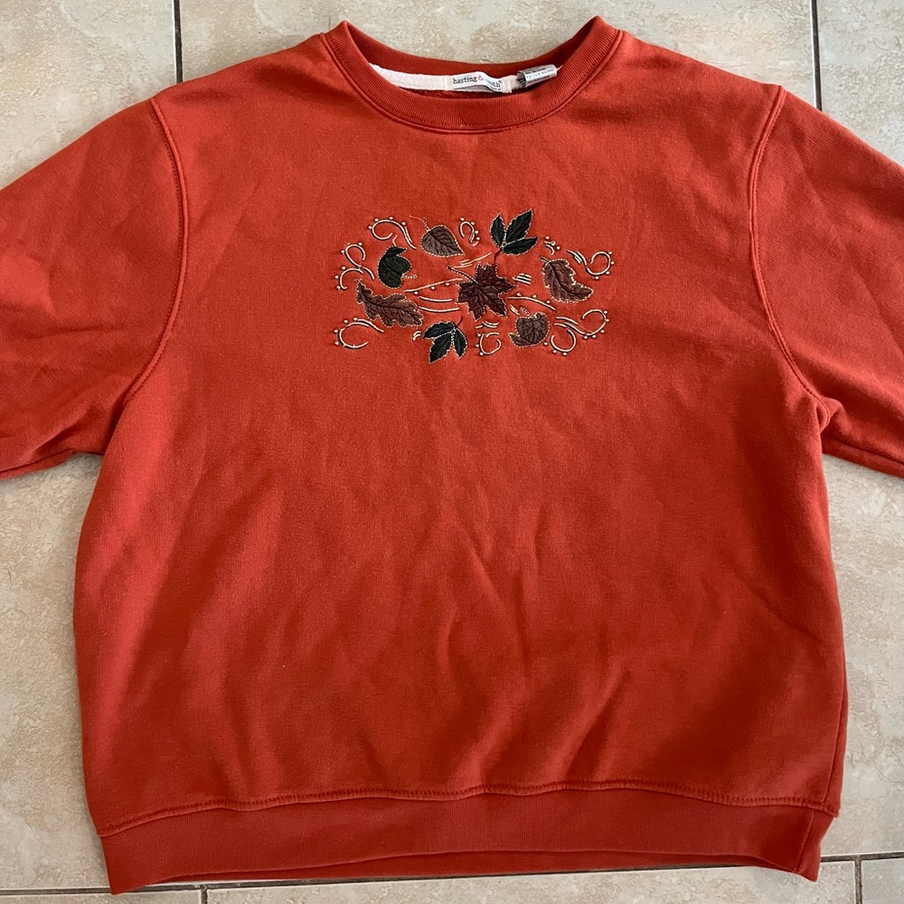 Vintage 90s embroidered crewneck